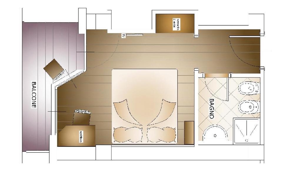 Hotel Larice Bianco Bormio Rum bild